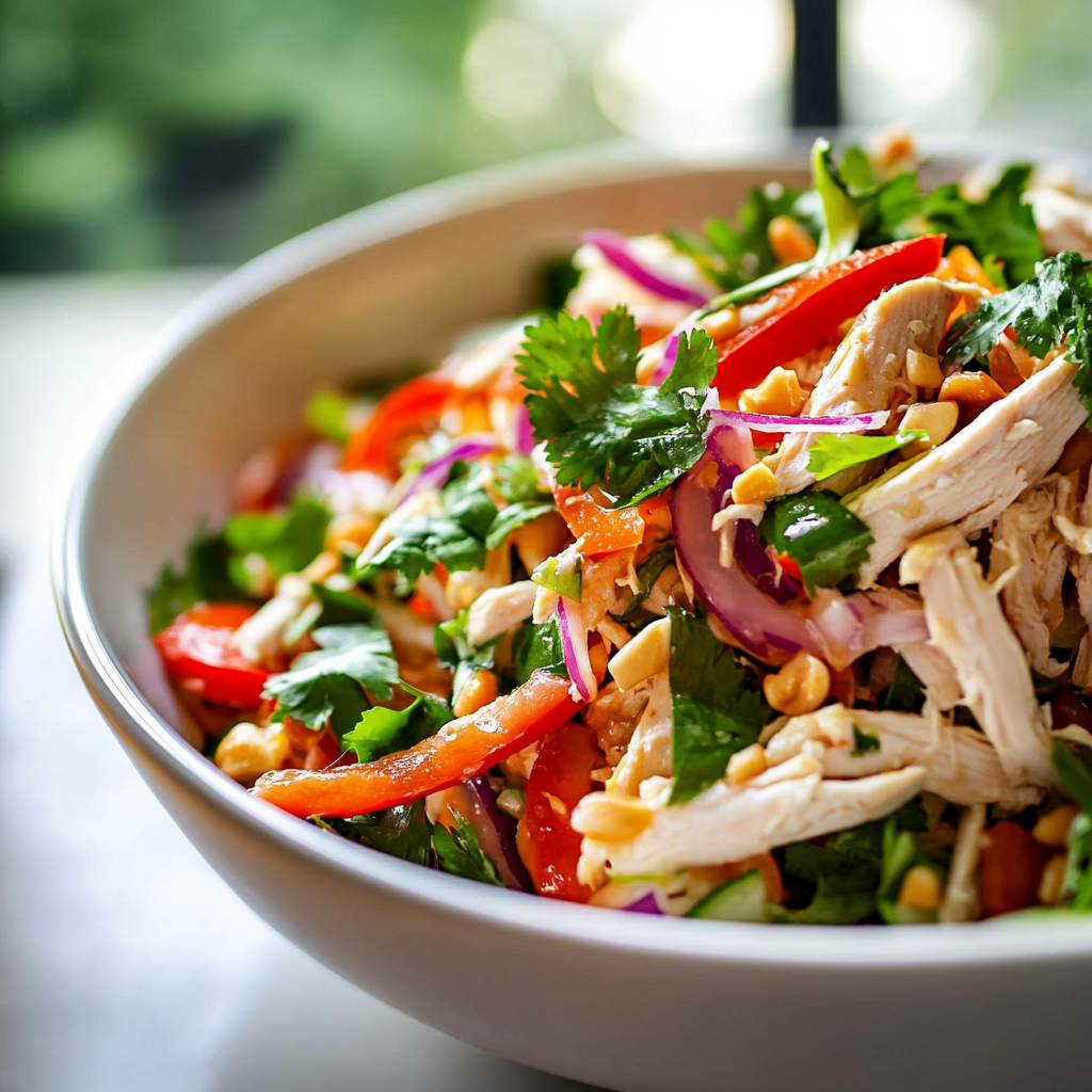 Thai Chicken Salad Ingredients and Preparation