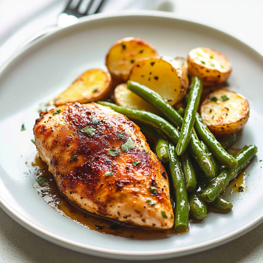 Chicken Green Beans and Potatoes Dish