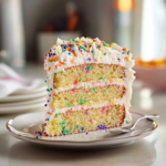 Funfetti Cake with Colorful Sprinkles
