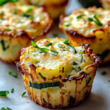 Crispy Parmesan Zucchini Potato Muffins