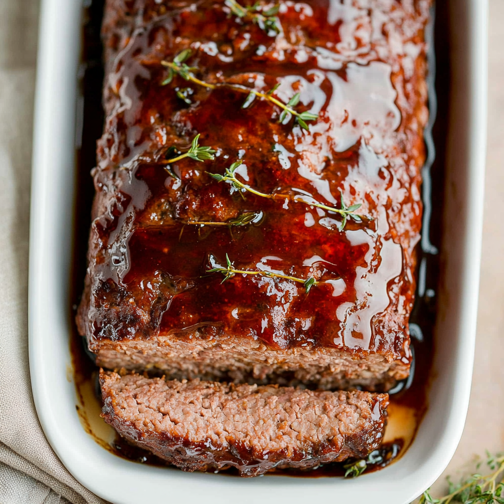 Balsamic Glazed Meatloaf