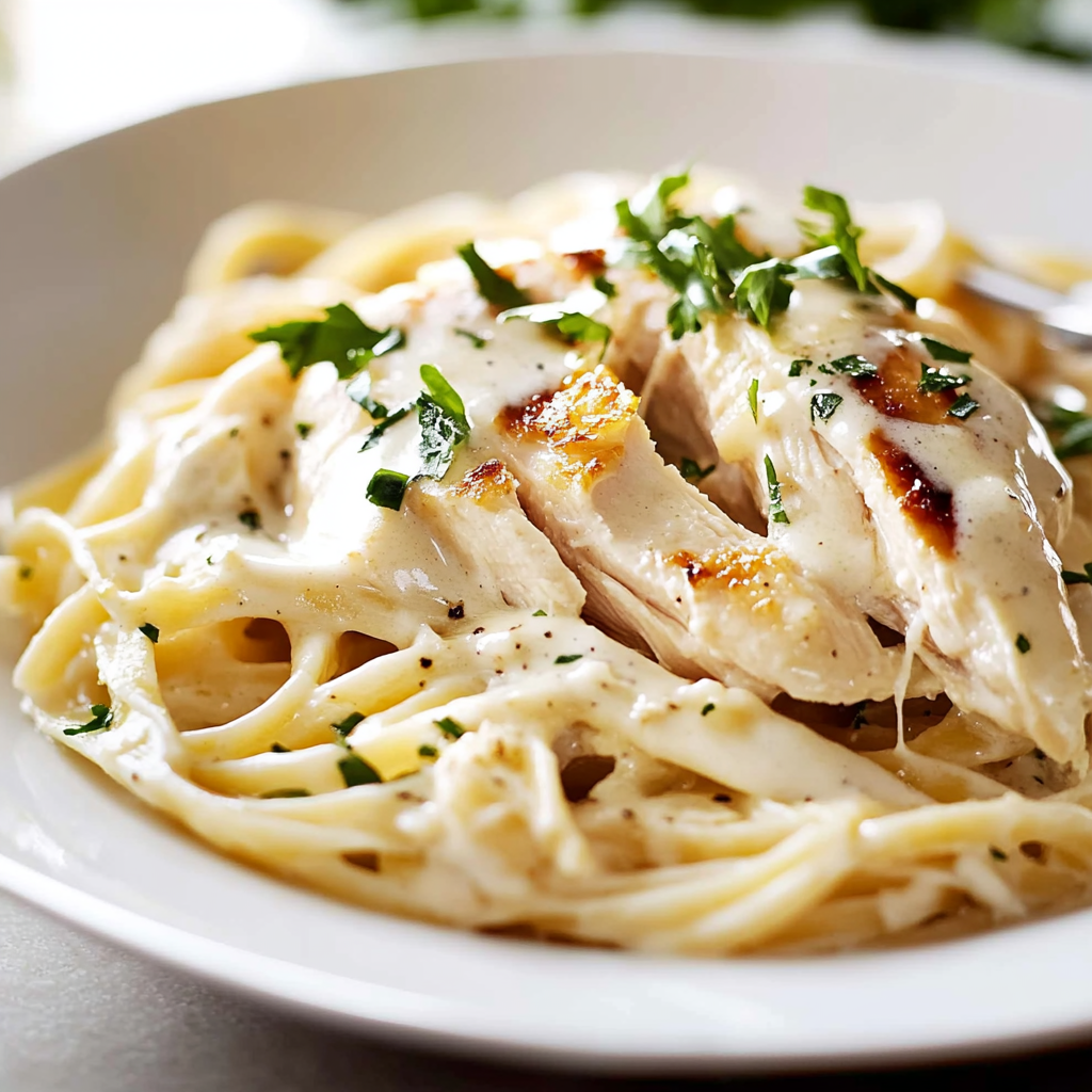 Rotisserie Chicken Alfredo Dish