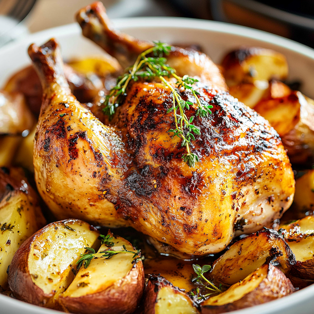 Oven-Roasted Chicken Dish
