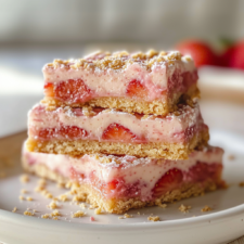 Mother's Day Strawberry Shortcake Bars