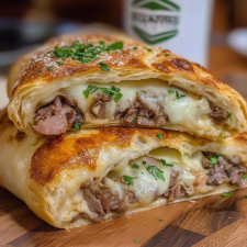 Philly Cheesesteak Stromboli