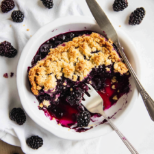 Homemade Blackberry Cobbler