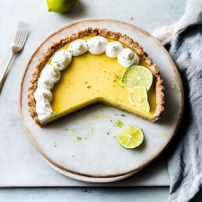 Lime Curd Tart with Almond Flour Crust