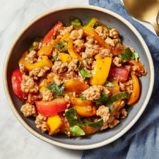 Ground Turkey and Peppers