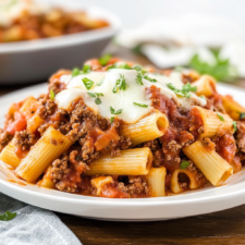Crock Pot Baked Ziti