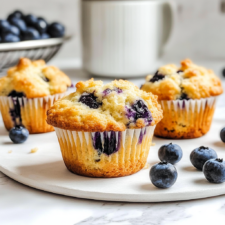 Blueberry Cottage Cheese Muffins