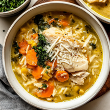 Whole Chicken Orzo Soup