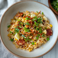 Baked Chorizo Fried Rice
